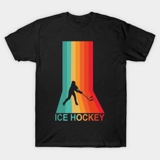 Ice Hockey Winter Sports Player Retro gift shirt T-Shirt